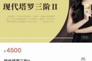 【199[红包]·S1585现代塔罗三阶II】