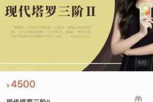 【199[红包]·S1585现代塔罗三阶II】