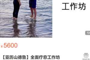 【100[红包]·S2884【亚历山德鲁】全面疗愈工作坊】