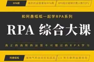 【79[红包]·S3012和阿愚呱呱一起学RPA系列综合大课】