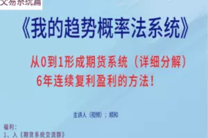 【19.9[红包]·《Z0548-顺和学院-博士的交易系统详解(方法篇）》】