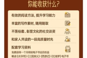 捐赠价19.99[红包]《得到-陈章鱼四大名著家庭共读研修班》]