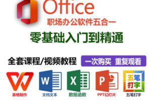 众筹9.99[红包]《抖音易知课堂-职场办公软件五合一》]