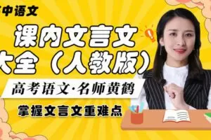 【众筹16.9[红包]·《梦为马-高考语文·课内文言文知识梳理（人教版）》】