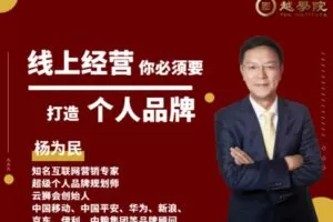 【众筹16.99[红包]·《越学院-金融保险从业者如何打造个人品牌》】