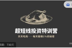 【捐赠69.99[红包]·《有钱有闲-帅老板的趋势投资课（内测版）》】