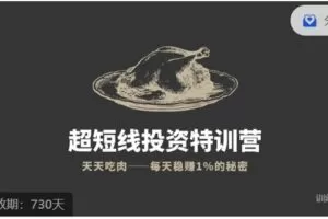 【捐赠69.99[红包]·《有钱有闲-帅老板的趋势投资课（内测版）》】