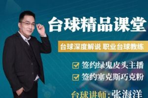 【捐赠价19.99[红包]·《易知-张海洋台球精品课堂》】