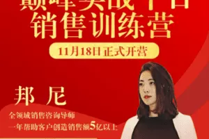 【29.9[红包]·【邦尼销售教育知识店铺】巅峰实战十日销售训练营】