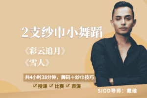 【捐赠29.9[红包]·《北京SIOD东方舞网校-【成品舞+技巧】戴维2支纱巾小舞蹈：《彩云追月》+《雪人》》】 【原版无水印】