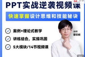 【捐赠19.99红包]·《旁门左道-PPT实战逆袭视频课】