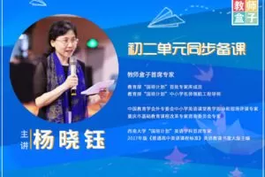 【捐赠价39.9[红包]·《教师盒子-A杨晓钰教授初二单元整体备课在线教师培训》】