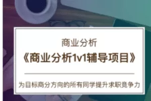 【79.9[红包]·C0167【CareerBuddy】商分-商业分析1v1辅导项目】