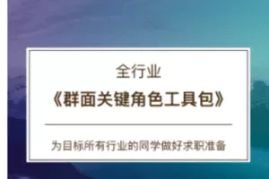 【19.9[红包]·C0163【CareerBuddy】全行业-群面关键角色工具包】