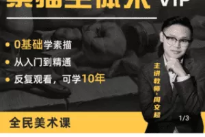 【捐赠69.9[红包]·《Z4767-学浪-素描全体系VIP【七合一】几何体静物石膏像到头像》】 【原版无水印】