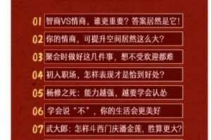 【捐赠9.99红包]·《樊登课堂-梁宏达：四大名著情商课】