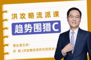 【捐赠39.9[红包]·《洪大教育-趋势围猎C-洪攻略流派课》】