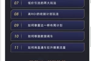 【捐赠19.99红包]·《学得起课堂-直超结合达摩盘做低价高产流量】