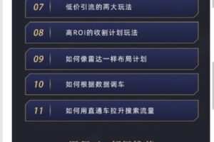 【捐赠19.99红包]·《学得起课堂-直超结合达摩盘做低价高产流量】