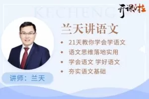 【捐赠[红包19.90·《YL0403-成长智慧商学院-兰天讲语文】