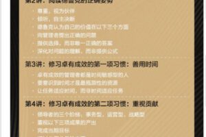 【捐赠9.99红包]·《华章书院-视频课l卓有成效管理者的五项习惯-管理者篇】