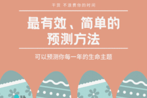 【捐赠6.9[红包]·《Z2051-以认识自己为始以帮助他人为终-最简单有效的预测方法》】