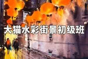 【捐赠29.9[红包]·《阿妹艺术学院-阿妹艺术——大猫街景初级班第十一期》】