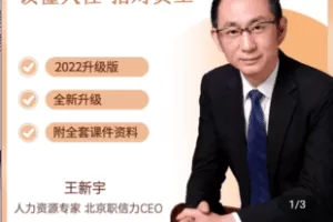 【捐赠9.9[红包]·《Z4883-学浪-【2022升级版】王新宇：人力资源管理（附PPT 笔记 脑图）》】 【原版无水印】