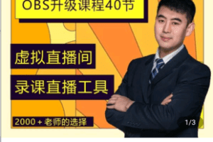 【捐赠19.9[红包]·《Z4968-鲁老师的小猪微课-一个软件在家轻松搞定录课直播（obs软件教学）》】 【原版无水印】