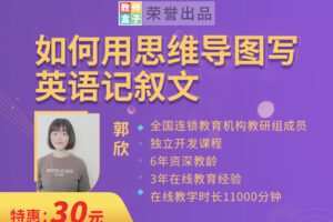 【捐赠3.9[红包]·《教师盒子-A如何用思维导图写英语记叙文》】