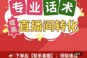 【捐赠6.9[红包]·《Z4973-陈黎-8千字Top100主播专业话术提高直播间转化脚本学习套路培训带货》】 【原版无水印】