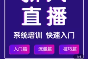 【捐赠19.9[红包]·《Z4980-蚂蚁老师-新人零基础直播培训课程》】 【原版无水印】