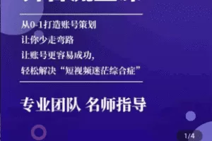 【捐赠29.9[红包]·《Z5005-小猴子-短视频账号策划课程》】 【原版无水印】