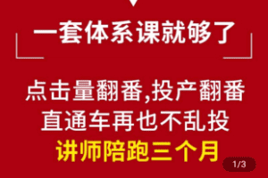 【捐赠29.9[红包]·《Z5035-吾牛郭老师-直通车高阶体系课–十年电商人心得总结》】 【原版无水印】
