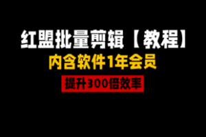 【捐赠19.9[红包]·《Z1111-豆包知道-红盟批量剪辑教程》】