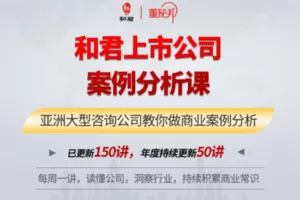 【捐赠49.9[红包]·《Z0020-董秘帮-和君上市公司案例分析课｜亚洲大型咨询公司教你做商业案例分析》】