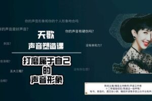 【捐赠19.9[红包]·《Z6672-lizhi-天歌的声音塑造课》】