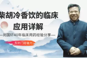 【捐赠19.9[红包]·《Z6483-qz-炁针门独门经验方《柴胡冷香饮》的临床应用详解，千方易得，验方难求》】