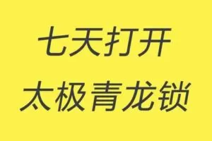 【捐赠9.9[红包]·《Z4916-谢明太极课堂-初级课零基础七天打开太极青龙锁自己开锁不求人永久收看》】