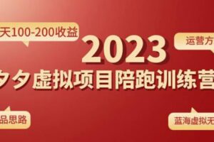 黄岛主拼多多虚拟项目陪跑训练营1.0，单店每天100-200收益，独家选品思路和运营