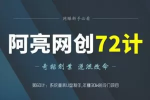 阿亮网创72计第60计：系统重装U盘制作,年赚30W的冷门项目