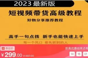 2023短视频好物分享带货，好物带货高级教程，高手一句点拨，新手也能快速上手