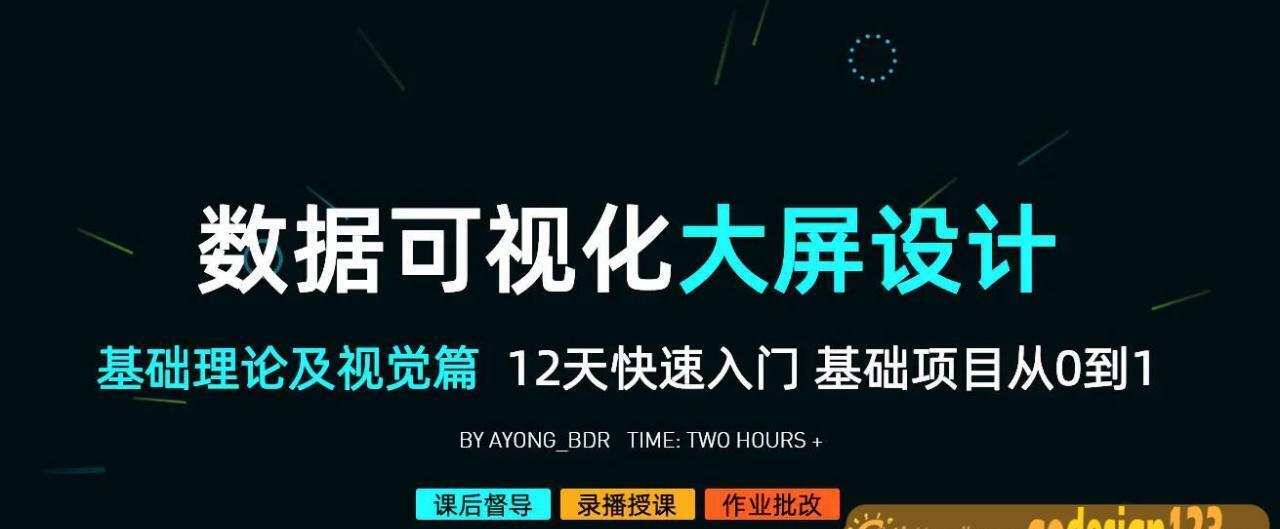 数据可视化大屏设计基础理论及视觉篇2020年9月【画质高清有素材】