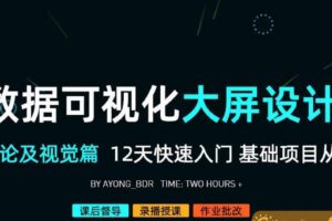 数据可视化大屏设计基础理论及视觉篇2020年9月【画质高清有素材】