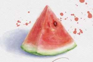 诗乔水彩ipad插画课水果2020年+甜品【画质高清有笔刷】