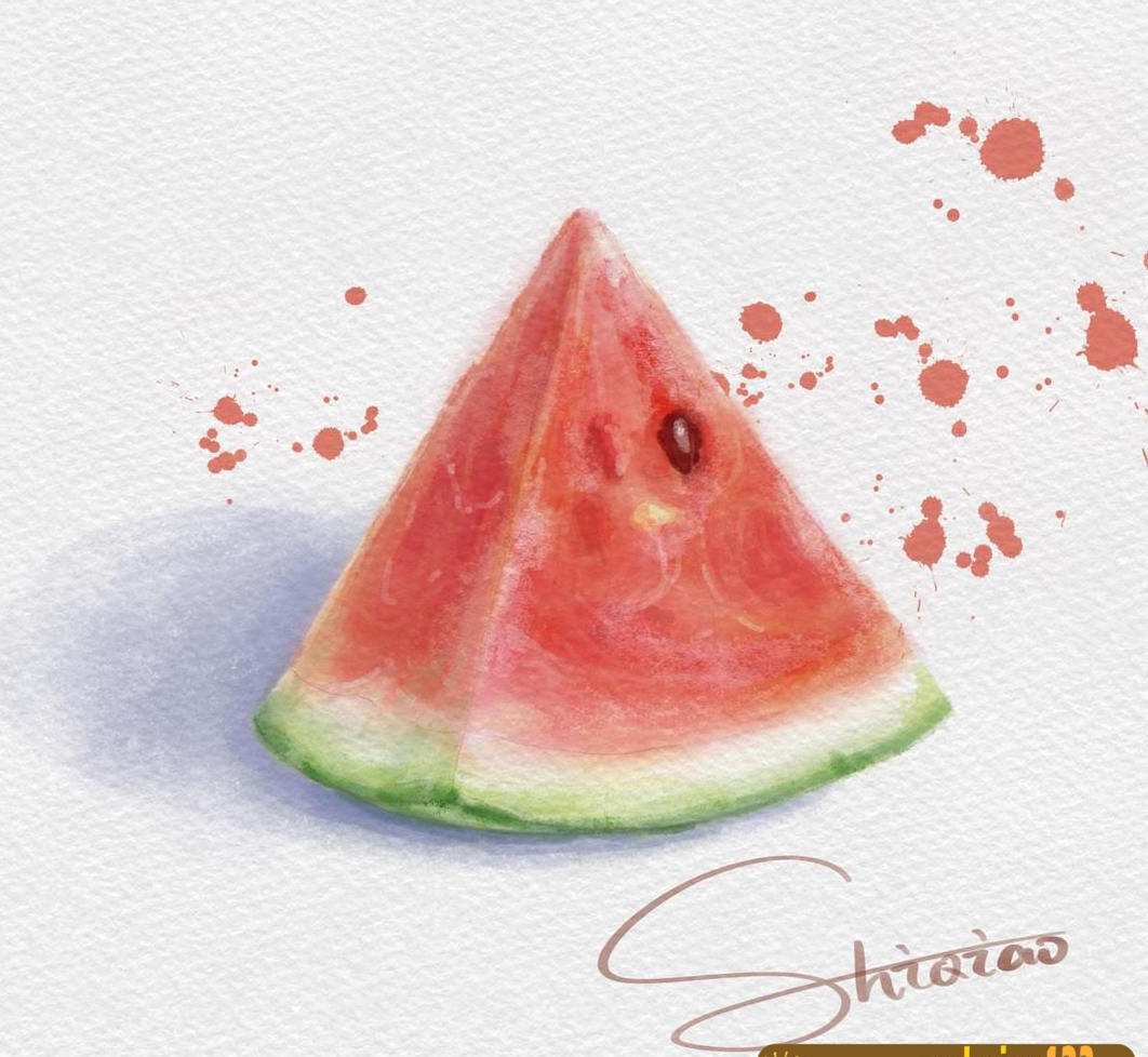诗乔水彩Ipad插画课水果2020年+甜品【画质高清有笔刷】 诗乔水彩Ipad插画课水果2020年+甜品【画质高清有笔刷】