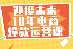 迎接未来10年电商爆款运营课