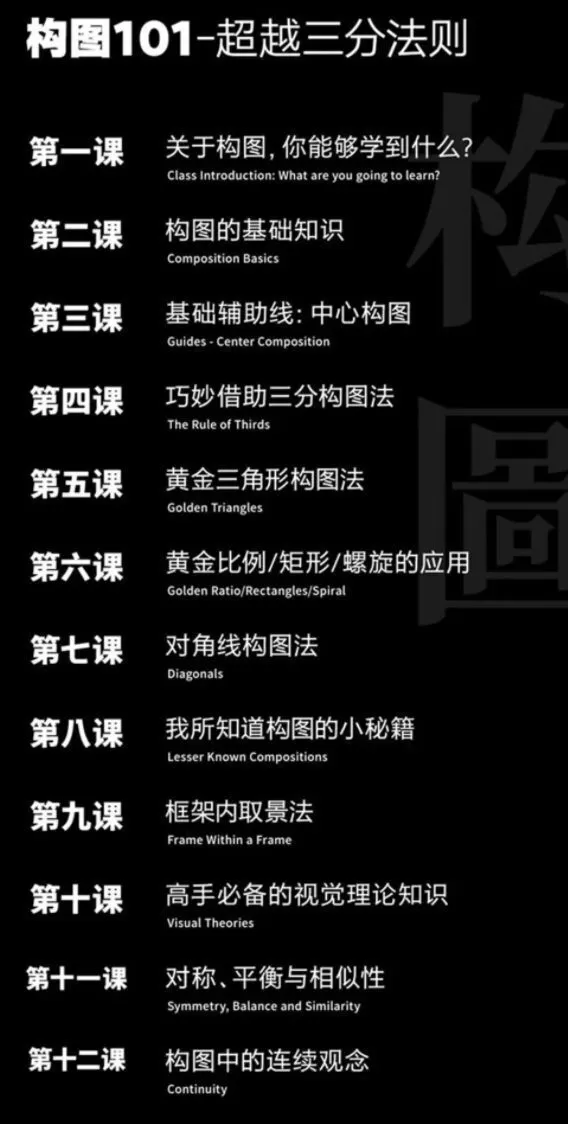 【同捉】 构图101:超越三分法则【画质高清】 【同捉】 构图101:超越三分法则【画质高清】