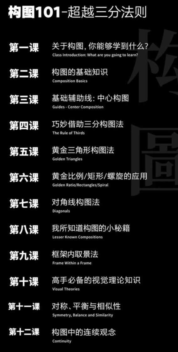 【同捉】 构图101:超越三分法则【画质高清】 【同捉】 构图101:超越三分法则【画质高清】