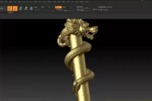 zbrush高级案例狂龙雕刻【画质高清有素材】